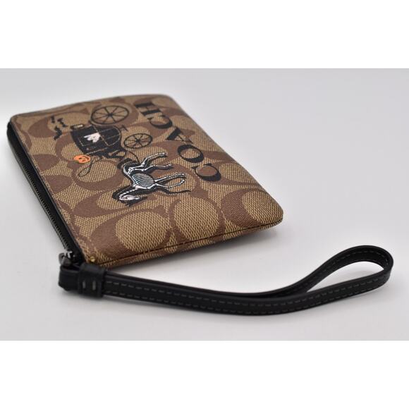 Coach Halloween Wristlet Cards ID Signature Skeleton Pumpkin Horse Carriage 2023 - Picture 6 of 12